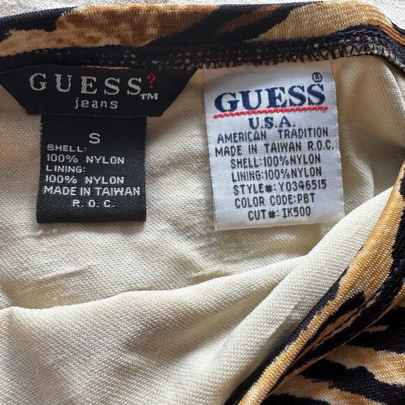 Guess Brand Tiger Print Skirt Size Small - Picture 6 of 7